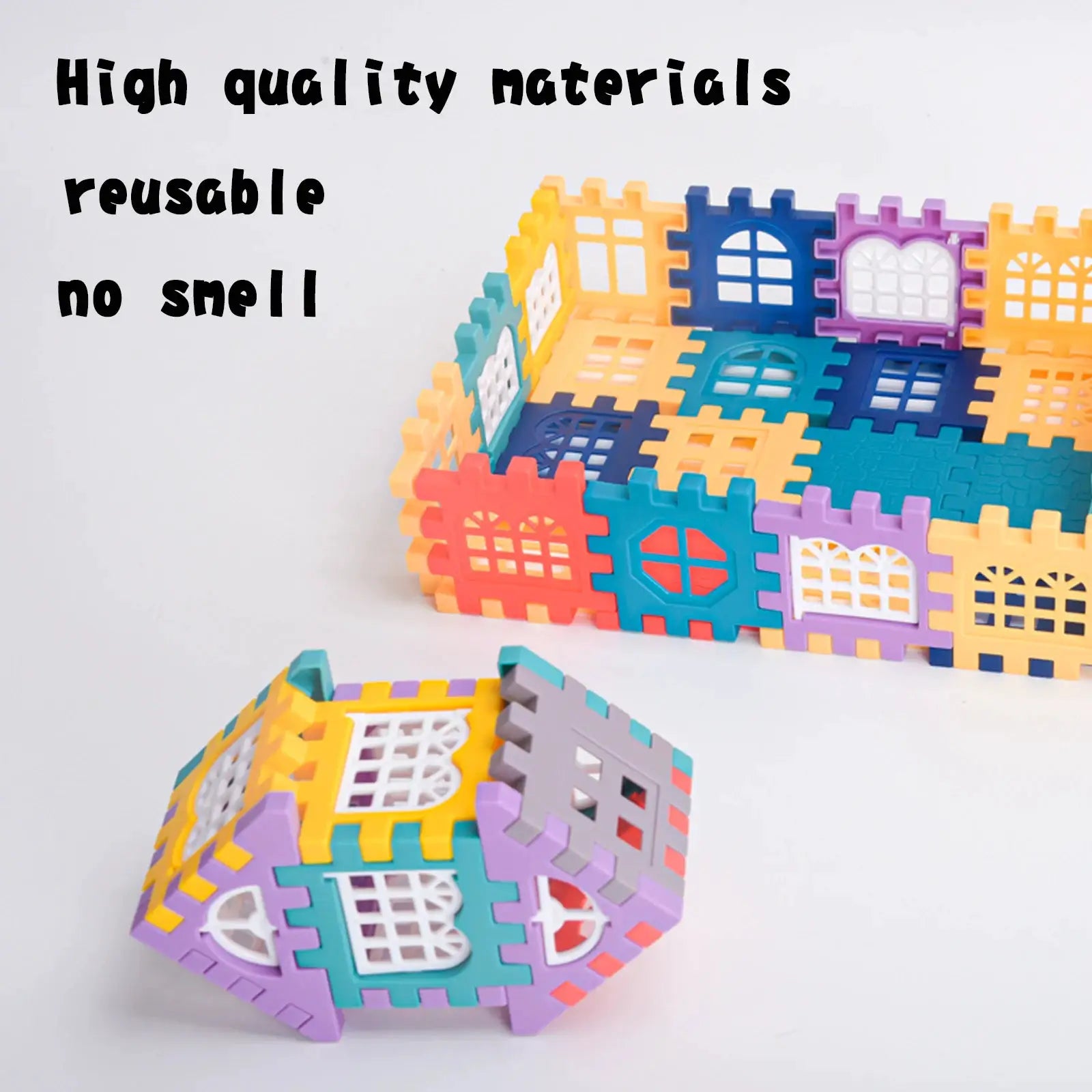 Large Scale Building Block Set For Kindergarten Children Boys And Girls Window Design And House Construction