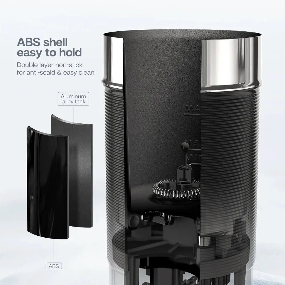 HiBREW Milk Frother And Chocolate Mixer For Cold And Hot Latte Cappuccino With Fully Automatic Milk Warmer M1A Touch