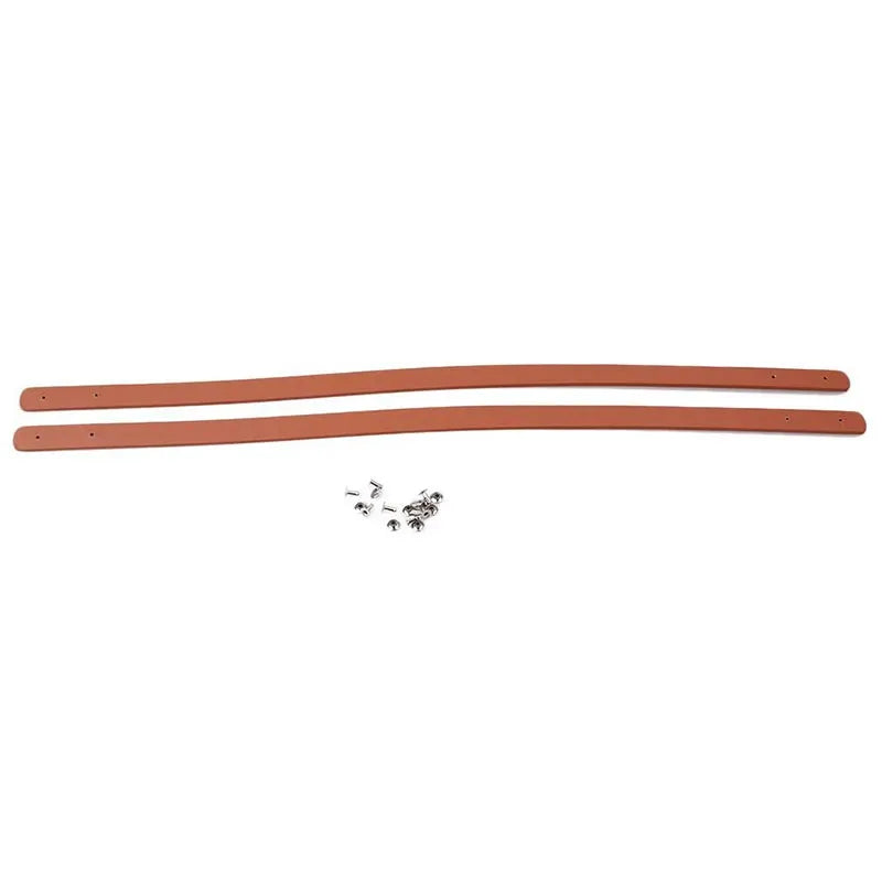 ArtisanCraft 2 Piece PU Leather Bag Strap Replacement Handles For Woven Bags Durable Handmade DIY Shoulder Tote Straps
