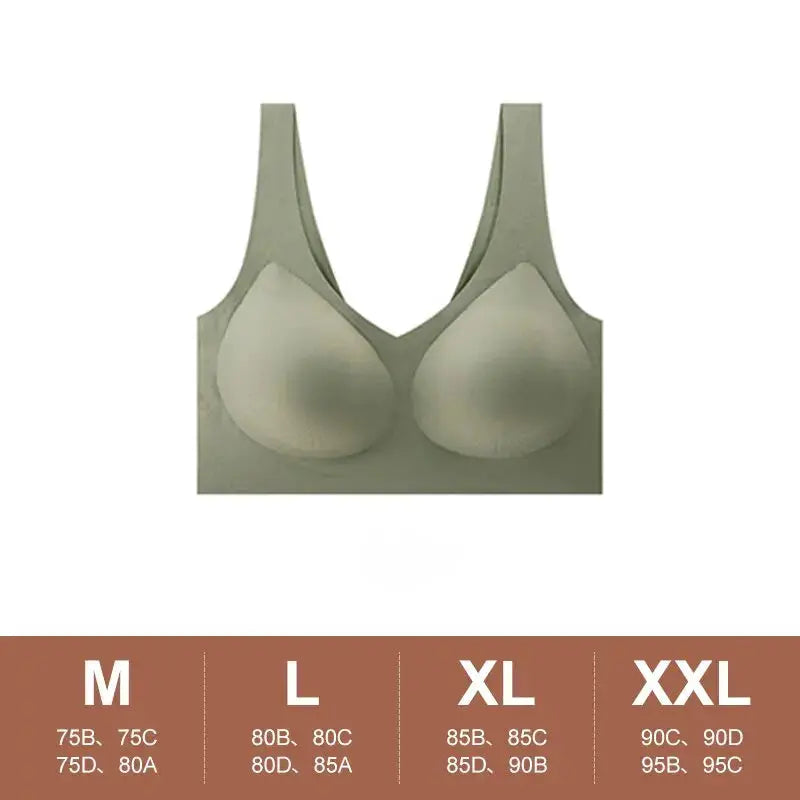 Veluxe Seamless Push Up Bra For Sleep Yoga And Sports Wire Free Ultra Thin Lingerie Comfort