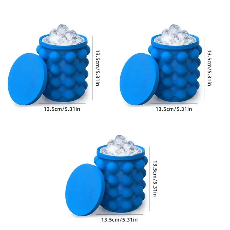 2 In 1 Silicone Ice Bucket And Ice Cube Mold For Quick Freezing And Easy Serving, Ideal For Bars And Parties