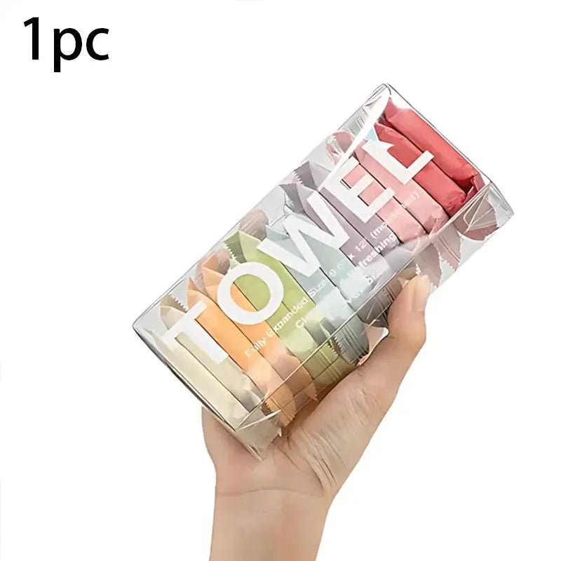 Valentine Gift For Him And Her Individually Wrapped Compressed Towels Soft Cotton Facial Towe lettes For Travel Hygienic