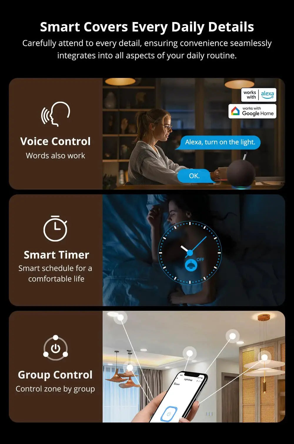 SONOFF ZBMINIR2 Extreme Zigbee Smart Switch module by Simples Market with voice control, smart timer and group control