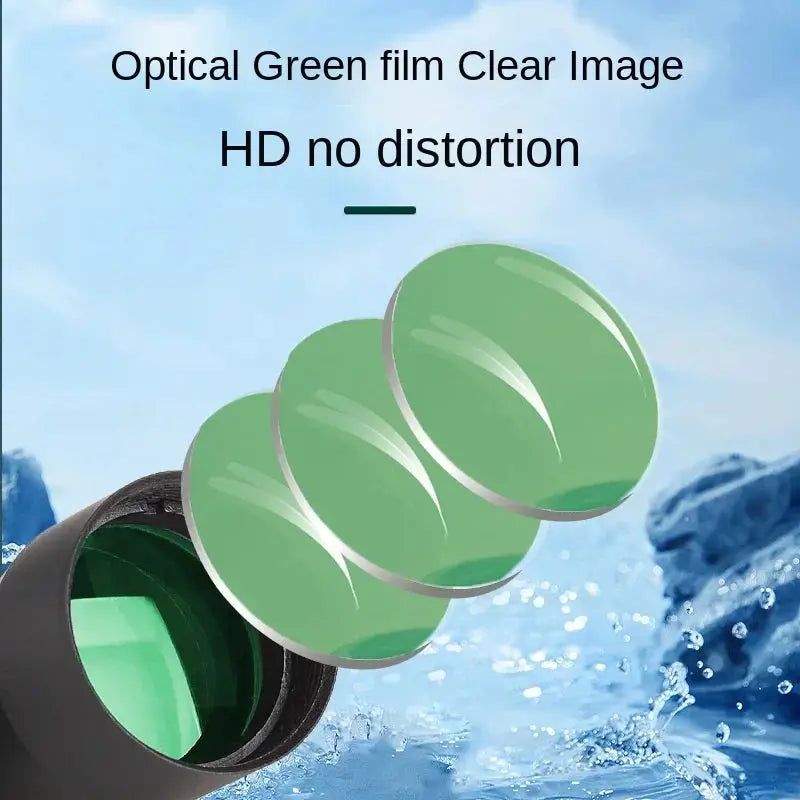 Portable Monocular for Outdoor Adventures with FMC Lens and BAK4 Prism Durable Plastic Body for Hunting Camping Fishing