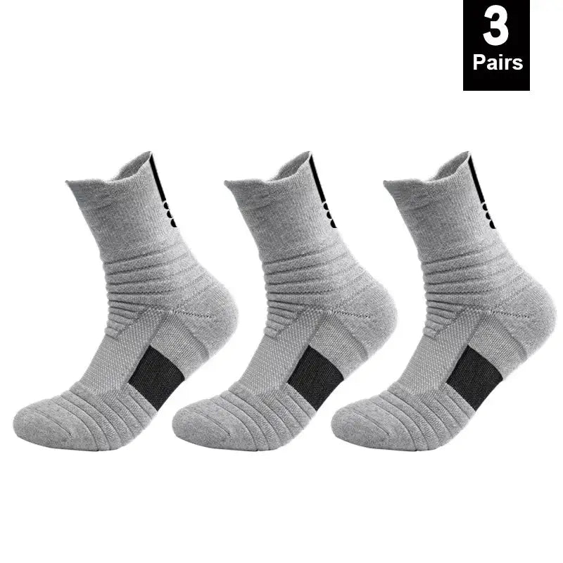 Anti Slip Football Socks For Men Cotton Breathable Odor Control Short Tube Crew Socks Size 39 45 Soccer And Basketball