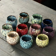 ZenCraft Japanese Style Ceramic Tea Cup Kiln Transformation Glazed Porcelain For Espresso Kung Fu Tea And Coffee