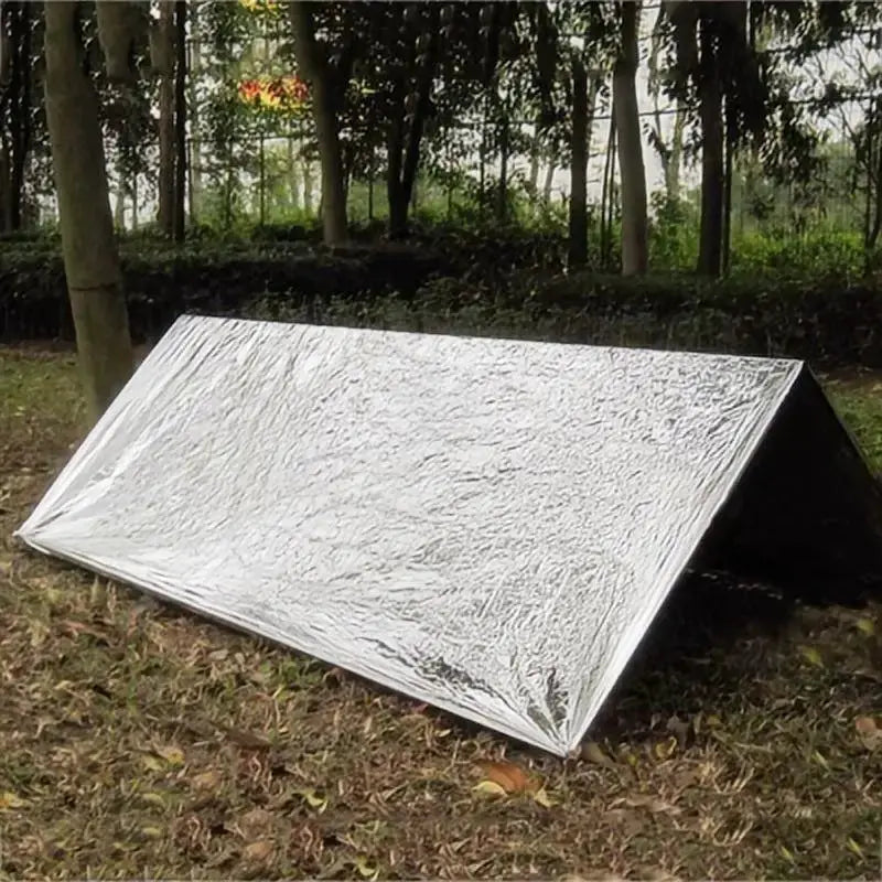 4 Piece Emergency Blankets Set For Outdoor Survival First Aid Military Rescue Kit Windproof Waterproof Foil Camping