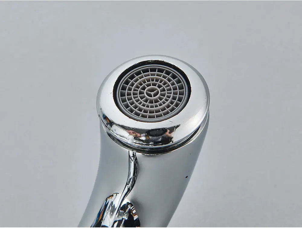 Chrome bathroom faucet spout with aerator, Simples Market POIQIHY
