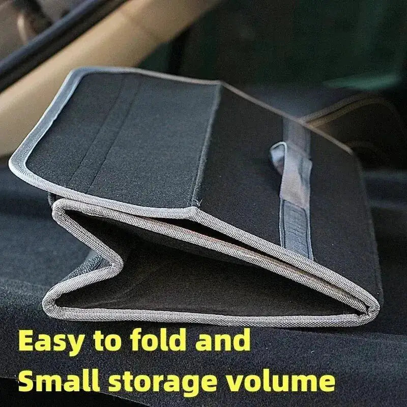 Car Trunk Soft Felt Storage Box - Large Anti - Slip Compartment Organizer, Auto Boot Storage Accessories - Simples Market