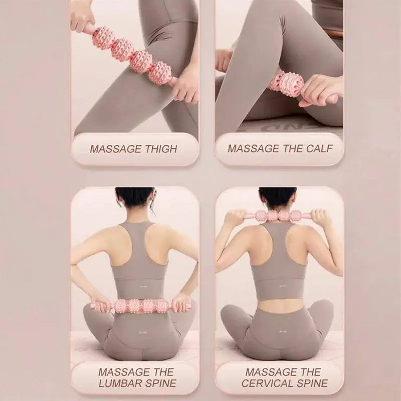 12 Wheel Annular Leg Clamp Massager For Anti Cellulite Body Slimming And Deep Tissue Massage