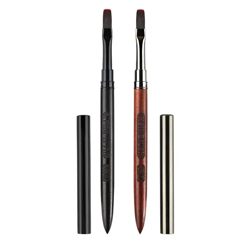 NailCraft Wood Gel Painting Brush For Gel Tip Extensions And Acrylic Builder With Precision Fine Bristles For Nail Art