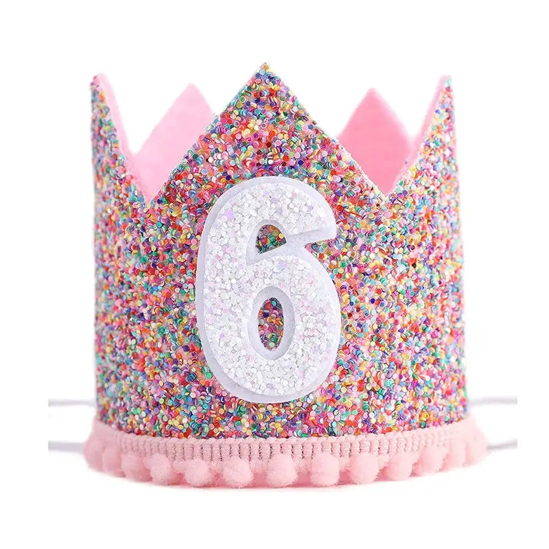 First Birthday Crown Hat For Kids Pink Party Decor Cute Birthday Party Hat For Boys And Girls