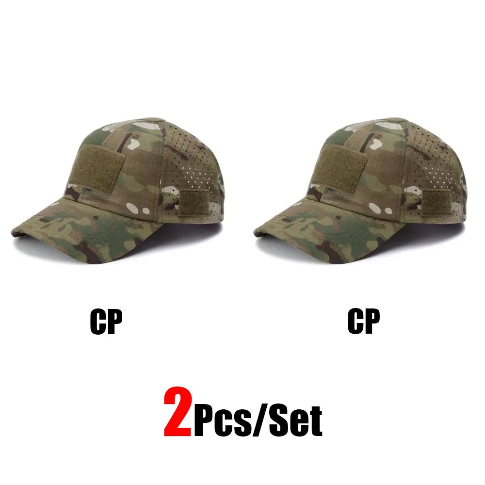 Mens Camouflage Baseball Cap Breathable Sun Protection Hat For Outdoor Sports Hunting Hiking Camping Beach Fishing