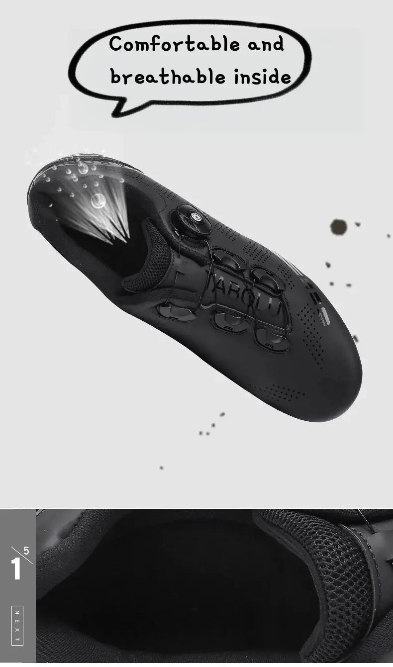 Unisex MTB Mountain Road Bike Clipless Shoes Breathable Non Slip Wear Resistant Outdoor Cycling Equipment