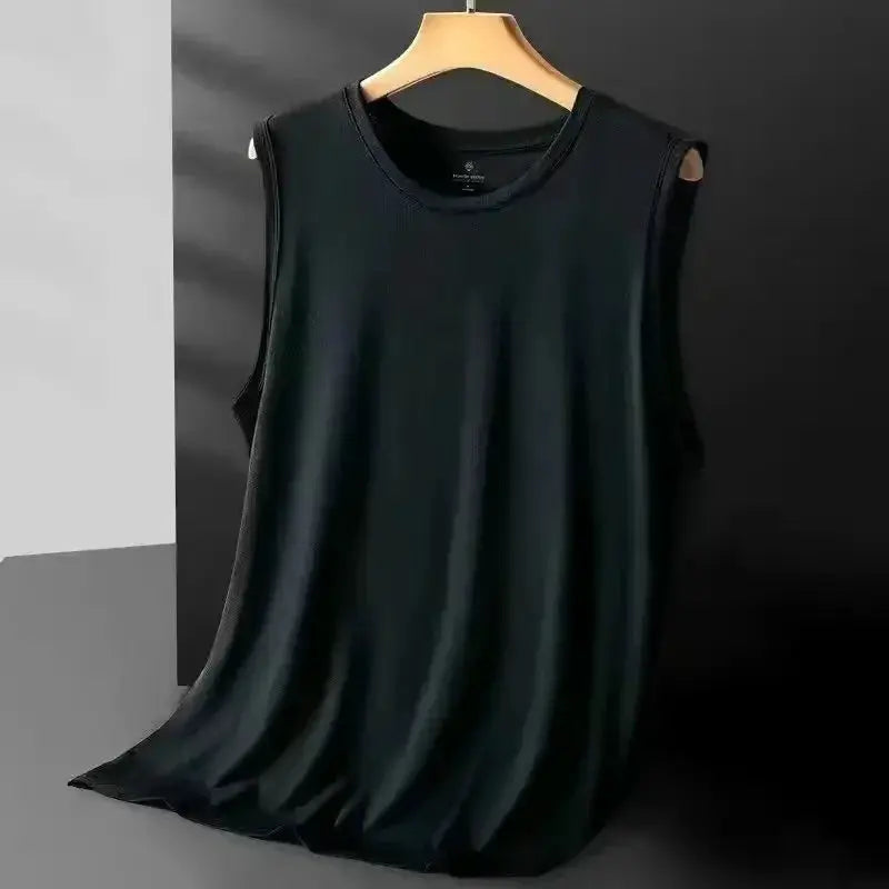 Men's Ice Silk Mesh Vest Breathable Lightweight Sleeveless Tank Top For Sports Summer Casual Wear
