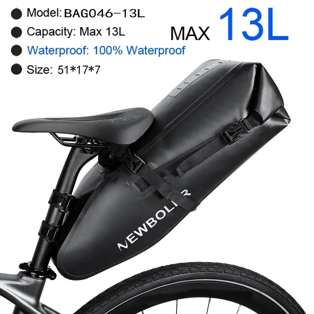 NEWBOLER 10L Waterproof Large Capacity Bike Saddle Bag - Simples Market