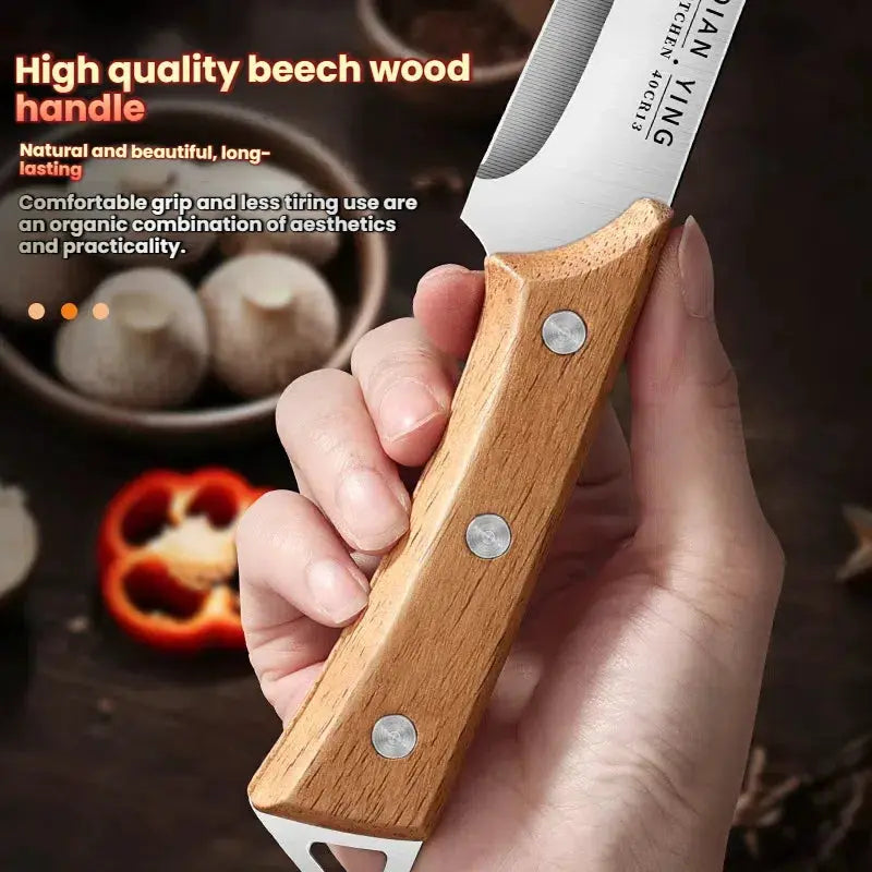 High Manganese Steel Butcher Knife for Boning and Pork Processing, Sheep Slaughtering, and Skinning Animals