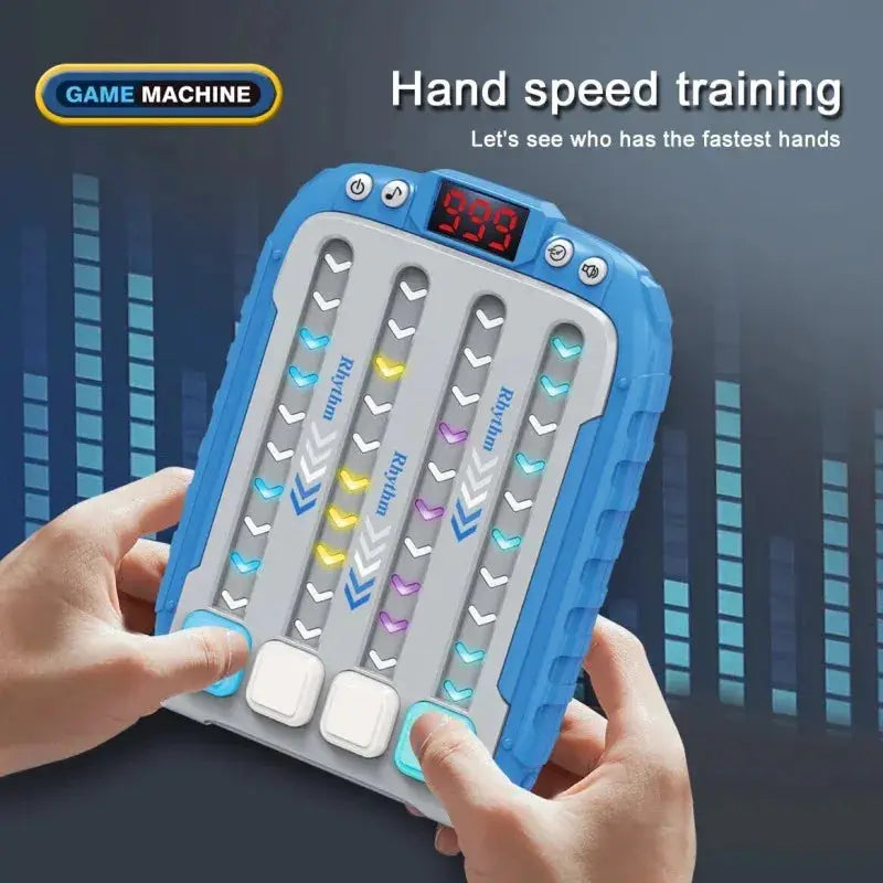 Electronic Music Puzzle Game Machine Montessori Travel Toy Light Up Sensory Educational Tabletop Game for Kids