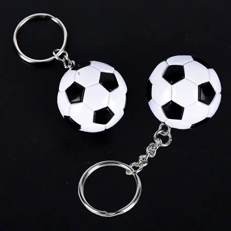 PU Leather 3D Soccer Football Keychain For Men Women Bag Pendant Gift