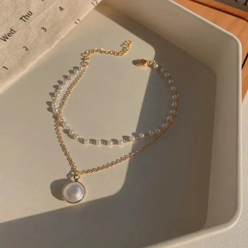 Big Heart Charm Hollow Out Star Fire Ball Bracelet for Women Imitation Pearl Cute Charm Lock Closure Ins Jewelry