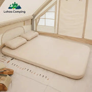 Lohascamping Double Self Inflating Mattress Thick 10cm Camping Sleeping Pad 1 To 2 People Compact Folding Air Mat