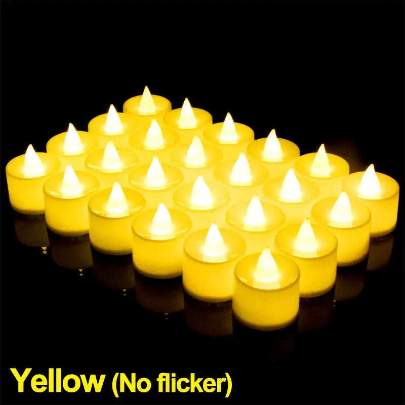 LED Flameless Tea Candles Battery Powered Safe Candles For Wedding Decor Birthday Parties Home Table Candles