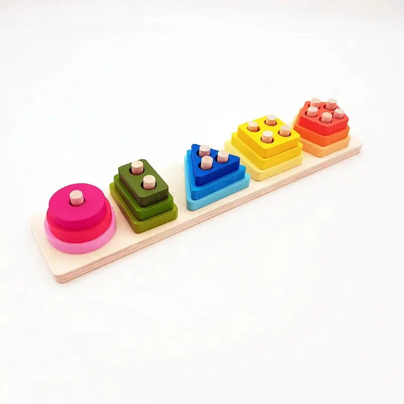 Wooden Puzzle For Kids 1 Set Early Education Logic Square Toy For Children Learning And Critical Thinking