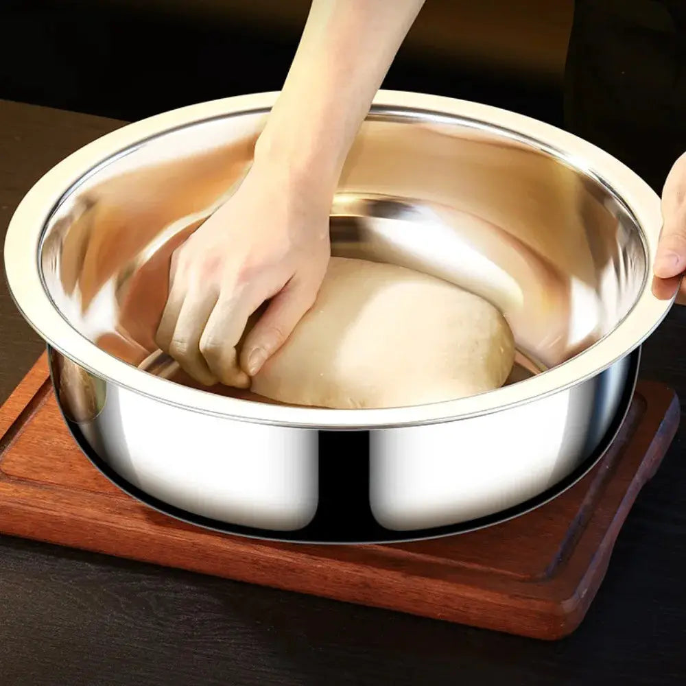 Oversized 36 Centimeter Stainless Steel Nesting Bowls Set For Cooking And Mixing Large Capacity Washing And Serving Bowls