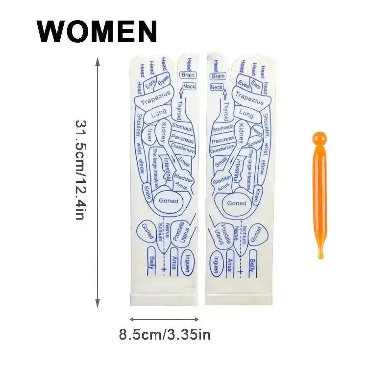 Acupressure Reflexology Socks Cotton Polyester Blend For Foot Massage And Physiotherapy Relief To Relieve Tired Feet