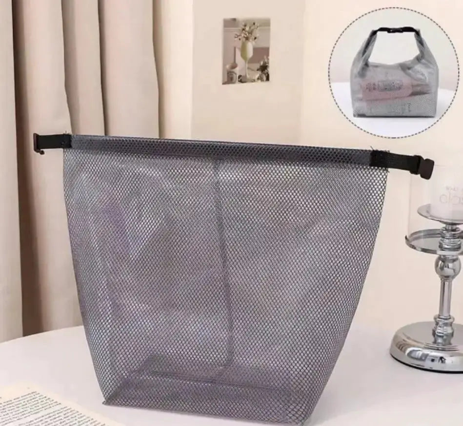 AquaGuard Waterproof Storage Bag For Fitness Gear And Toiletries With Large Capacity Drawstring And Buckle Handle