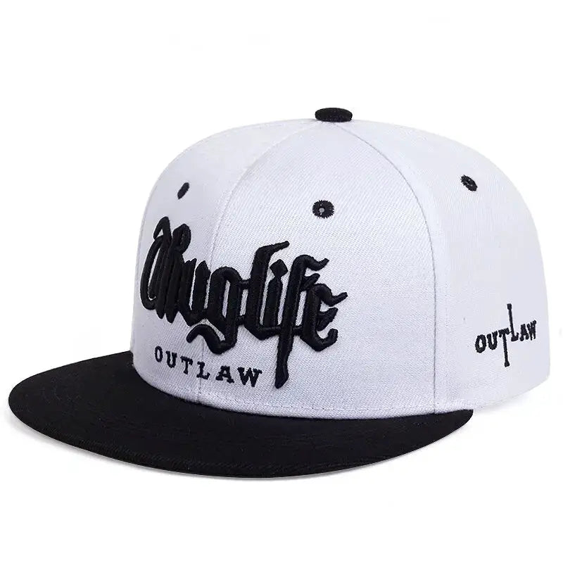 Fashion Fastball Cap Thuglife Embroidery Hip Hop Baseball Hat Snapback For Adults Adjustable Sun Outdoor Casual Bone