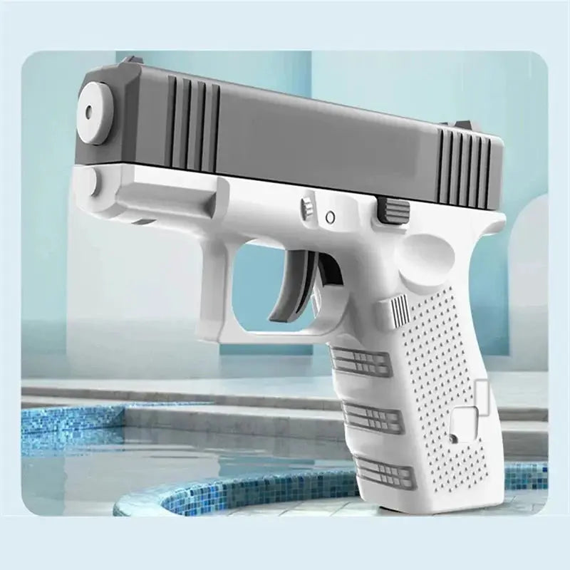 Mini Handgun Water Gun For Kids Manual Continuous Fire Toy Summer Outdoor Water Battle Fun For Ages 3 To 6