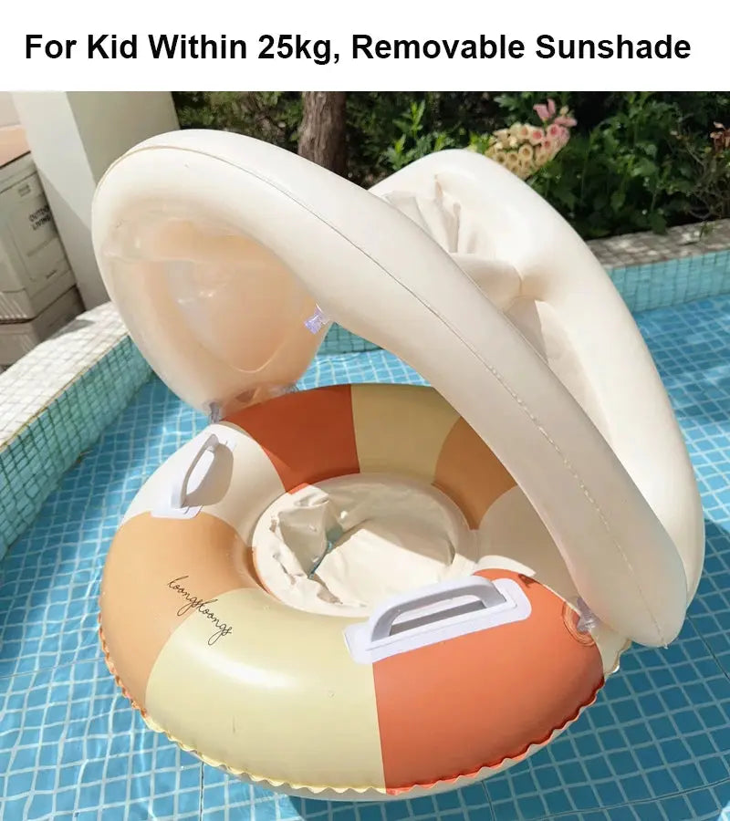 Roosin Baby Pool Float Ring Inflatable Swim Ring For Kids Under Six Safe Buoyancy Seat For Water Play