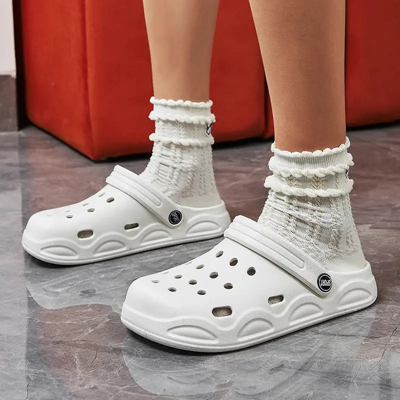 SunnyStep Women Summer Clogs Slippers Lightweight Anti Slip Beach Sandals EVA Waterproof Garden Shoes All Day Comfort