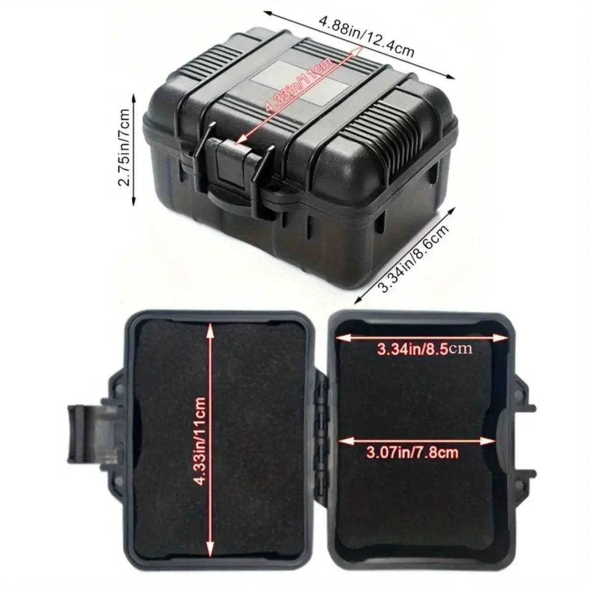GuardPro Outdoor Shield Hard Case With Anti Shock Foam For Fragile Items And Small Electronics