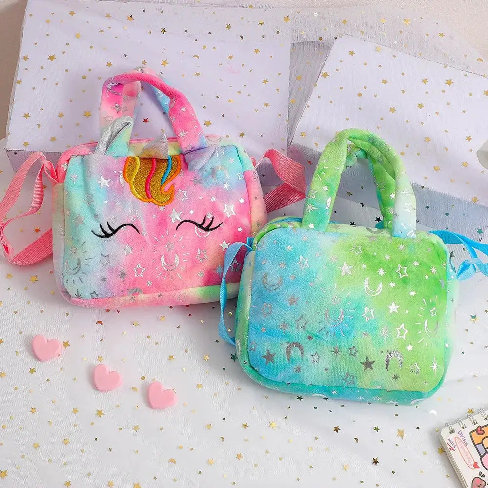 Fashion Sweet Unicorn Crossbody Handbag For Girls Cute Kid Bag Birthday Party Gift Little Girl Purse