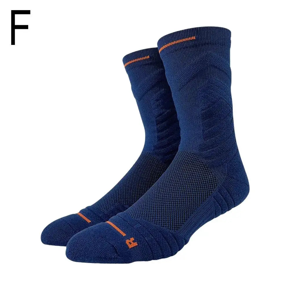 Bullfight 2.0 Men's High Top Sports Towel Basketball Socks With Ankle Support Cushioned Moisture Wicking