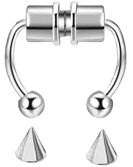 Magnetic Nose Ring Set Stainless Steel Horseshoe Clip Non Pierced Nose Hoop Easy Non Piercing Jewelry Two Pcs Or Five Pcs