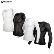 DAREVIE Cycling First Layer Seamless Compression Base Layer Shirt For Men And Women Moisture Wicking Undershirt