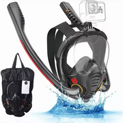Double Tube Silicone Full Dry Snorkeling Mask For Adults Self Contained Underwater Breathing Goggles