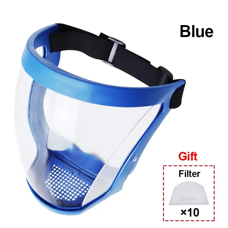 Transparent Face Shield Mask For Work Protection Reusable Protective Shield For Kitchen And Hospitality