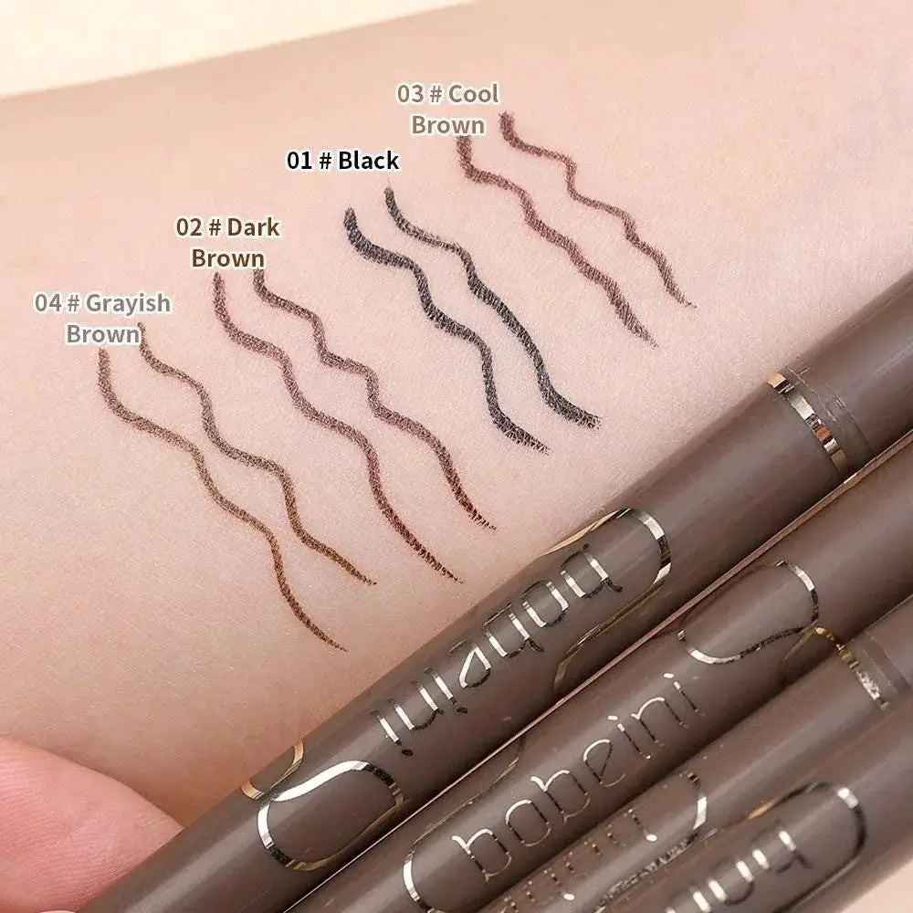 Silkworm Liquid Eyeliner Waterproof Quick Drying Ultra Fine Matte Black Brown Long Lasting For Precise Lines