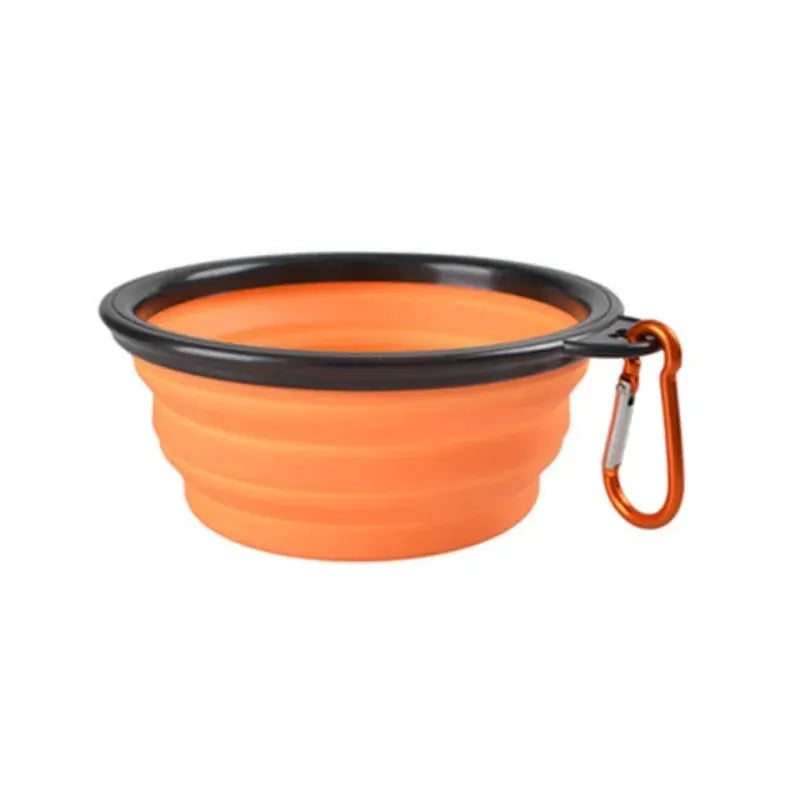 Portable Pet Food Bowl Durable TPR Collapsible Cat Dog Travel Outdoor Water Bowl