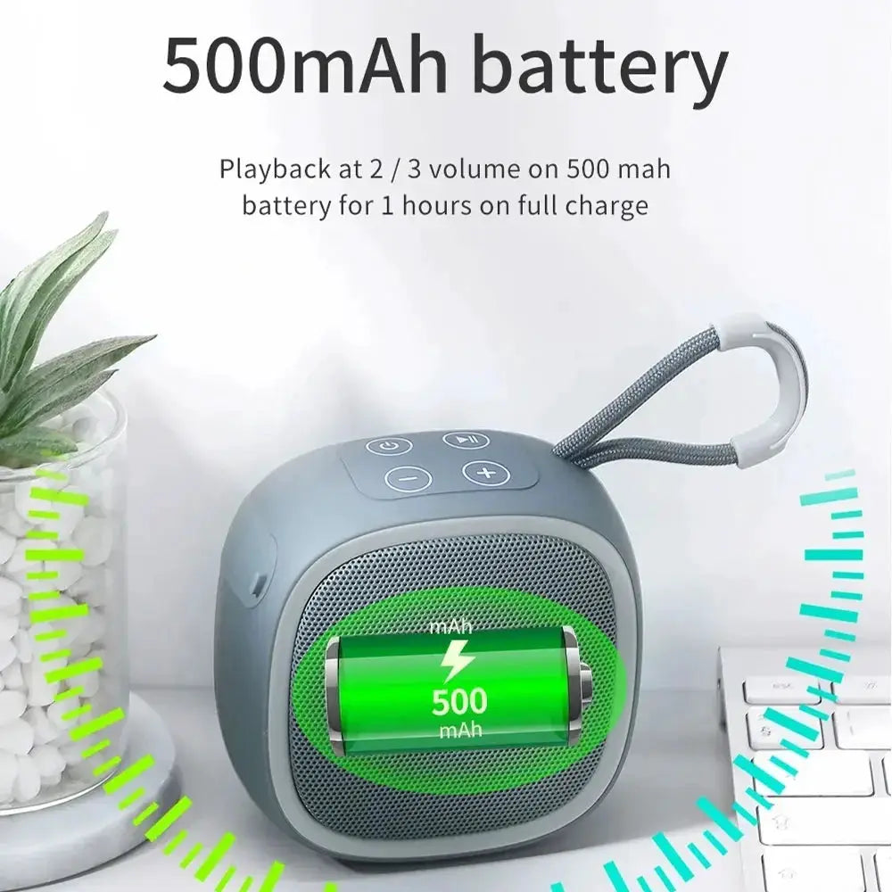 TG659 Portable Bluetooth Speaker Wireless FM Radio Mini Compact Sound Box For Outdoors And Home Use