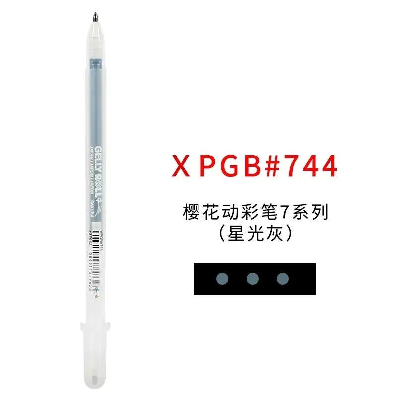 Sakura Gelly Roll gel pen from Simples Market, white ink, clear barrel