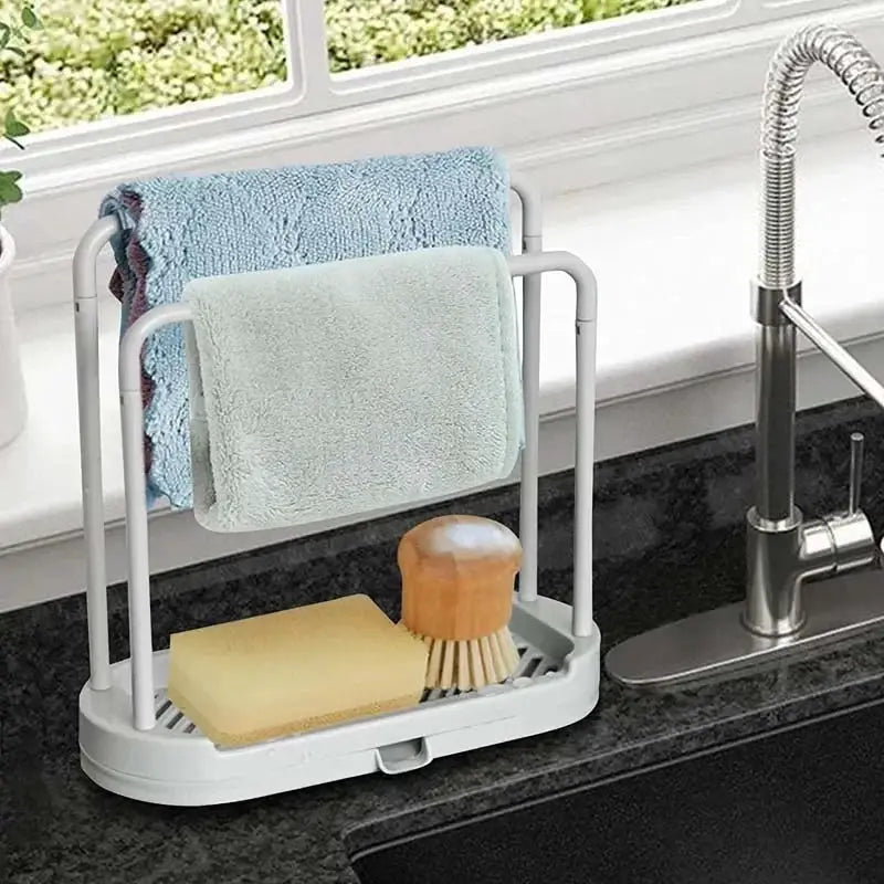 SwiftSavor Kitchen Rag Drain Stand Hygienic Ventilated Drainage Shelf For Sponges And Rags