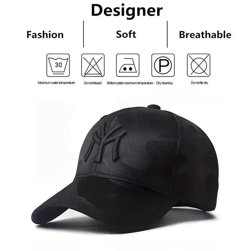 Letter Embroidery Camouflage Baseball Cap Adjustable Unisex Sun Protection Hat For Men Women Outdoor Casual