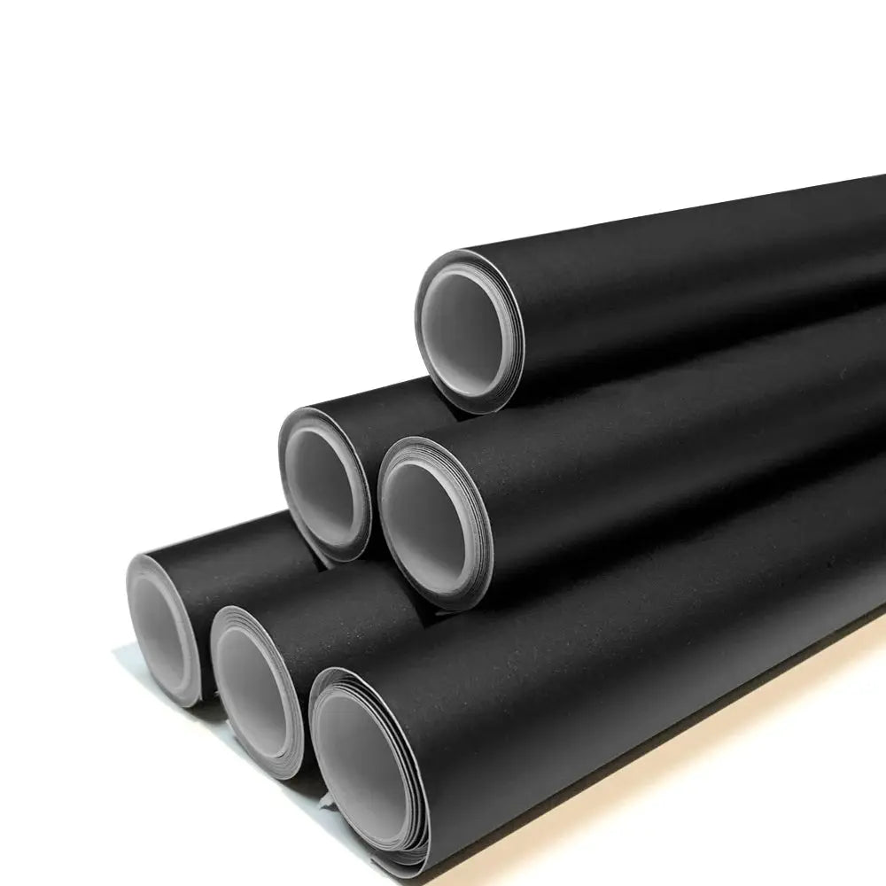 PVC car vinyl wrap matte black rolls by Simples Market, 6-pack