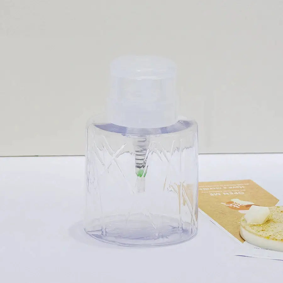 PureCare Refillable Lockable Pump Dispenser For Travel Nail Care And Makeup Remover Bottle