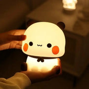 Kawaii Panda LED Night Light Soft Eye Protecting Silicone Glow For Kids Bedrooms And Living Rooms